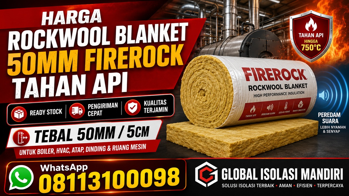 Harga Rockwool Blanket 50mm