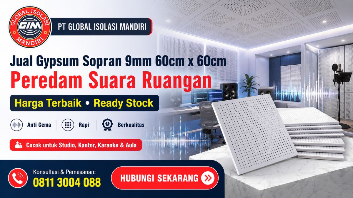 Jual Gypsum Sopran 9mm